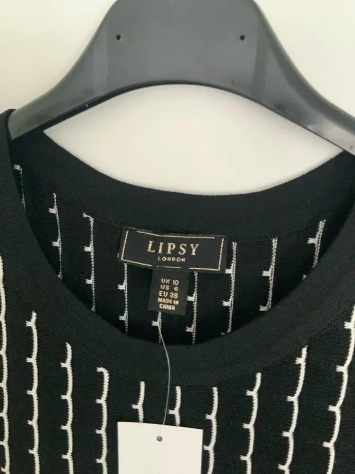 Robe lipsy noir et blanche - photo numéro 3