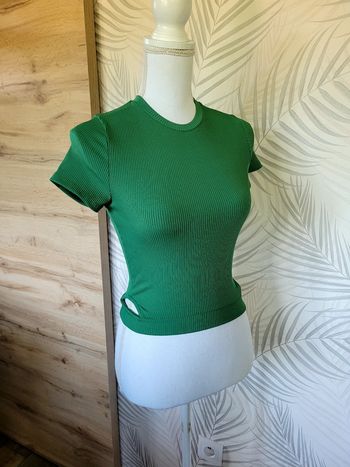 Top femme taille S kiabi vert