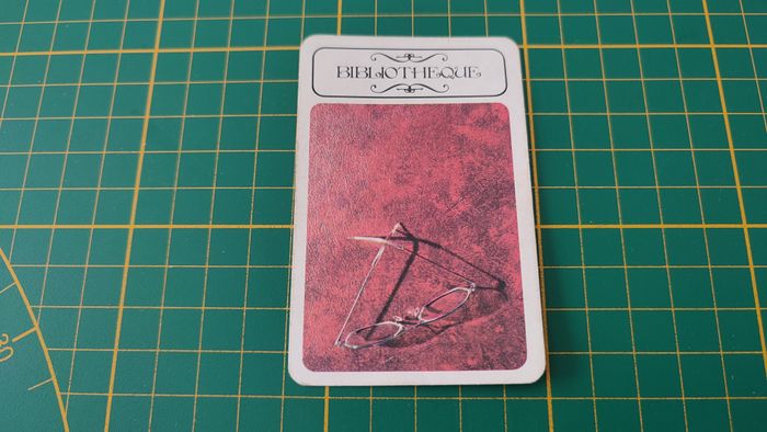 Carte bibliothèque en l'état Cluedo miro-meccano pièce détachée jeu de société #E26