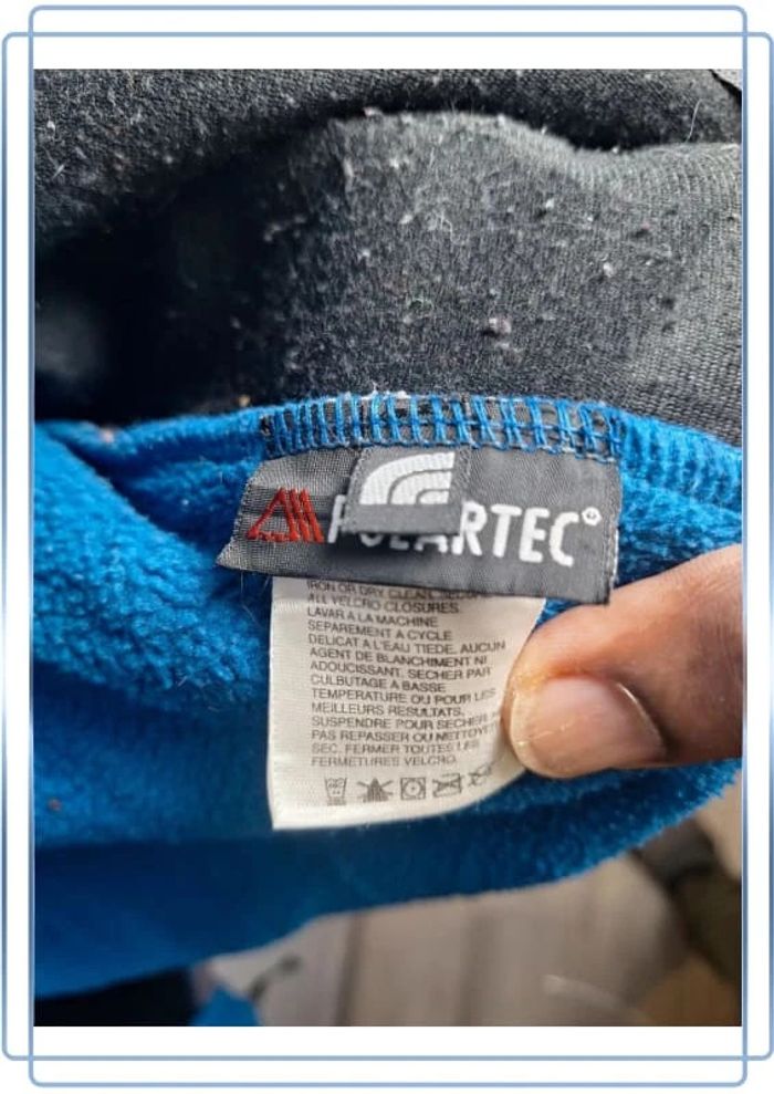Polaire denali the north face bi colore / polartec - taille L / logo brodé - photo numéro 14