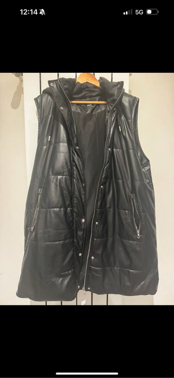 Doudoune sans manches noire Zara
