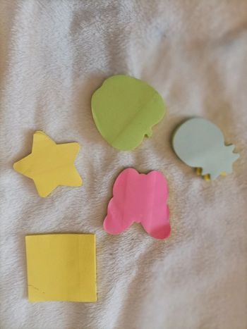 Lot de 6 blocs de post-it fantaisie – Formes fun
