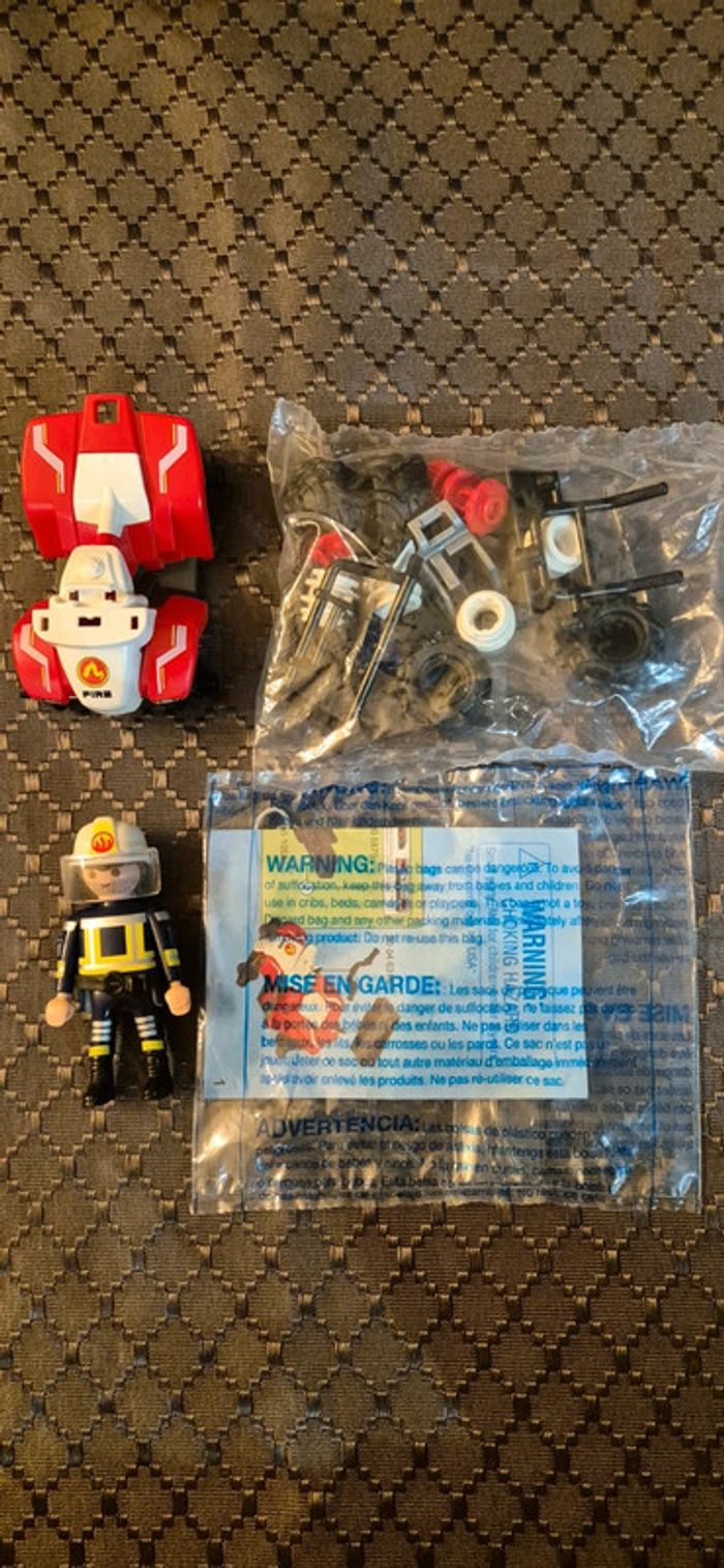 Playmobil pompier 9486 quad de pompier