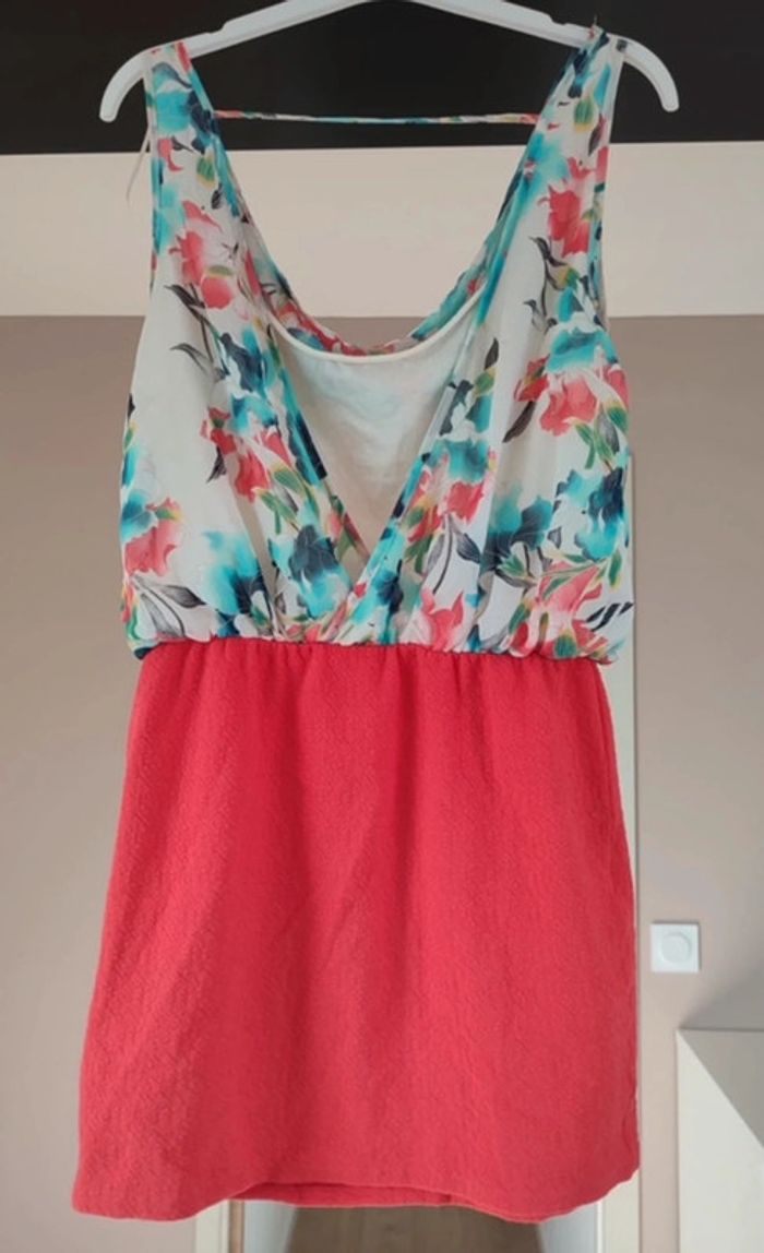 Robe fleurie Zara taille L - photo numéro 4