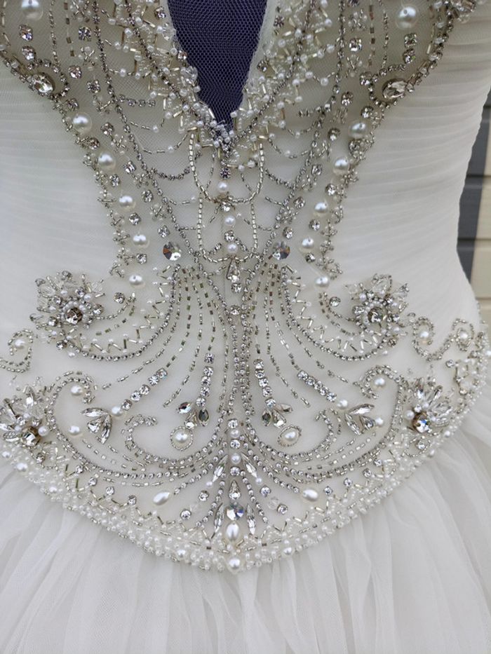bustier corsage de Robe de mariée originale neuf - photo numéro 6
