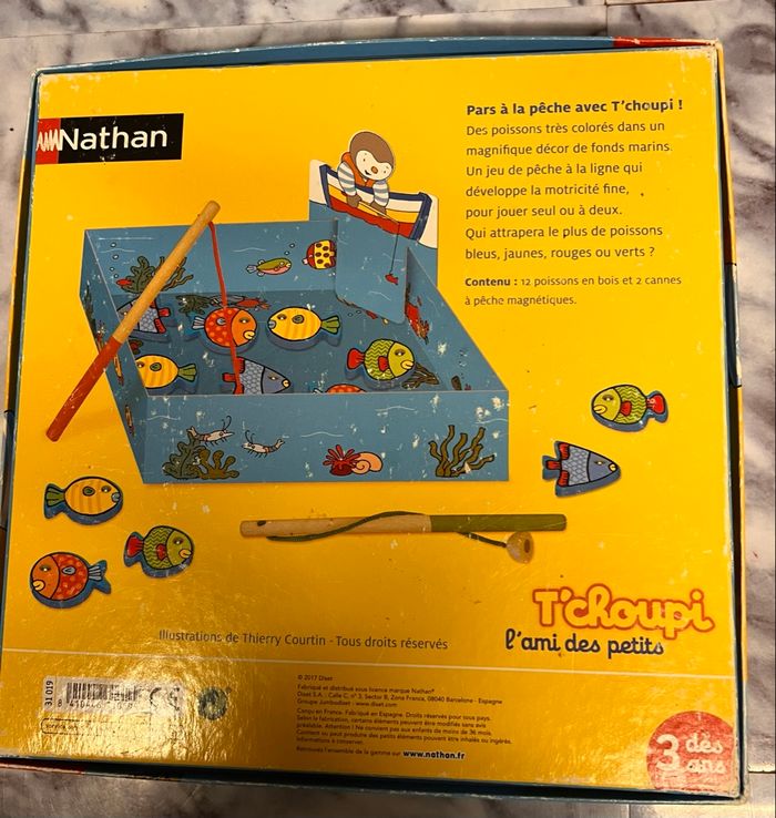 Jeu de pêche Tchoupi de chez Nathan