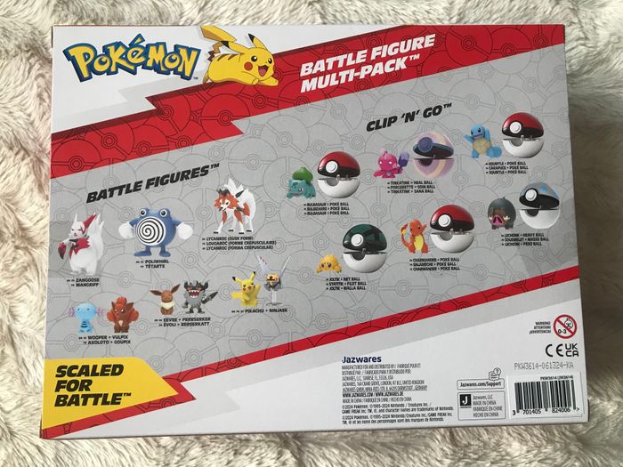 POKEMON 6 Figurines Battle Pikachu, Coupenotte, Lixy, Evoli, Machoc, Caratroc - photo numéro 2