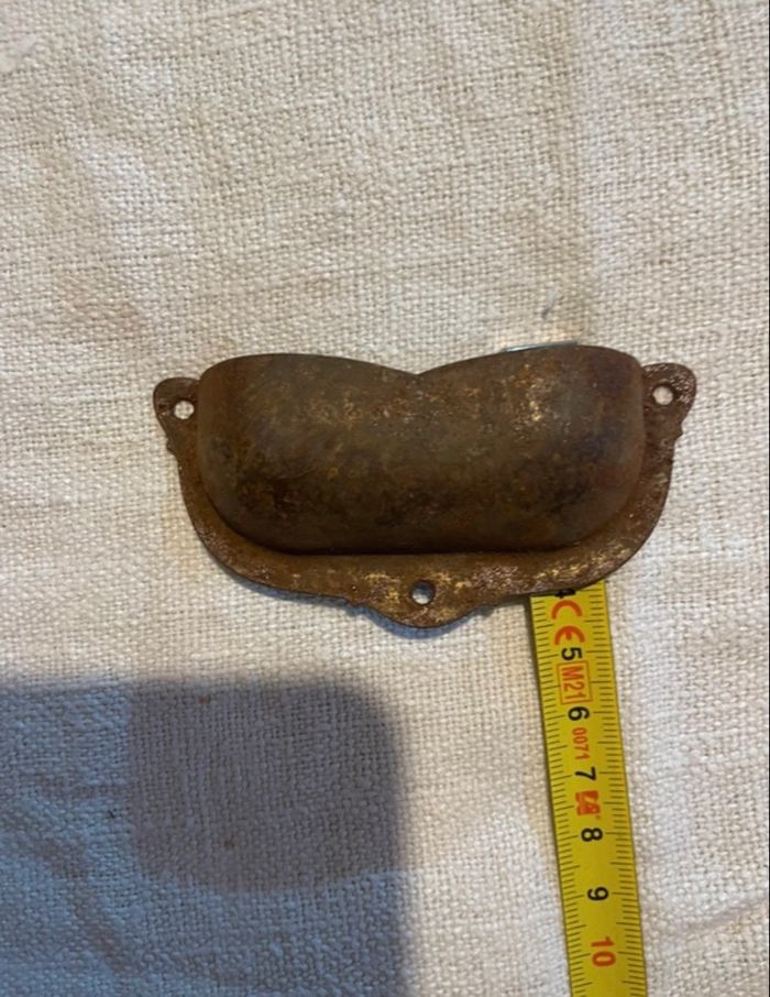 Poignée ancienne rouillée - photo numéro 4