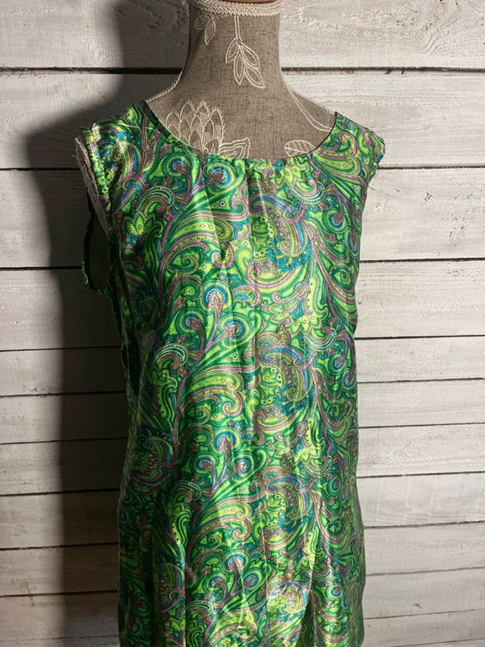 Authentique robe seventies vintage courte - photo numéro 4