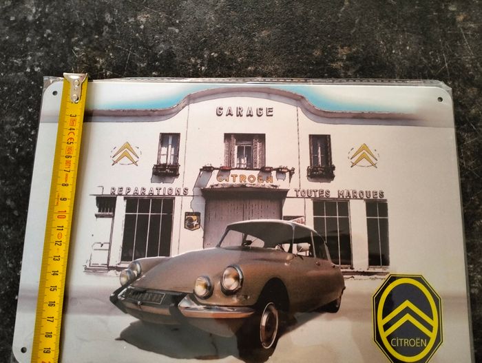 Enseigne métallique murale CITROËN DS - photo numéro 2
