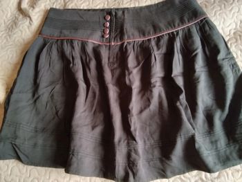 Jupe courte camaïeu marron