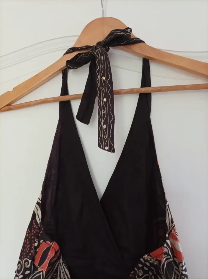 Robe d'été ethnique T36 dos nu - photo numéro 5