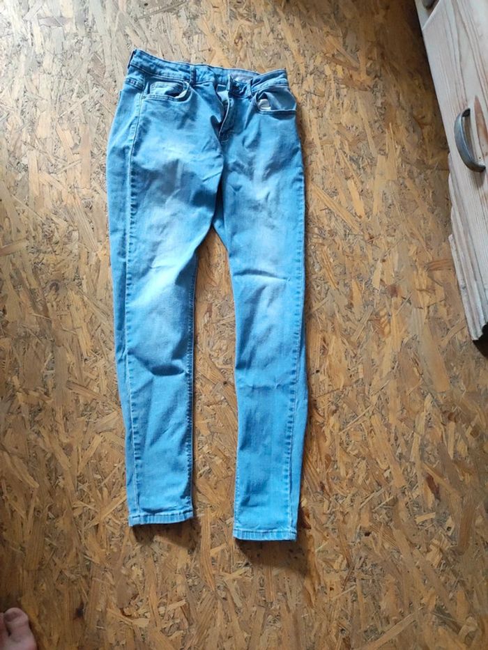 Jean skinnybleu clair