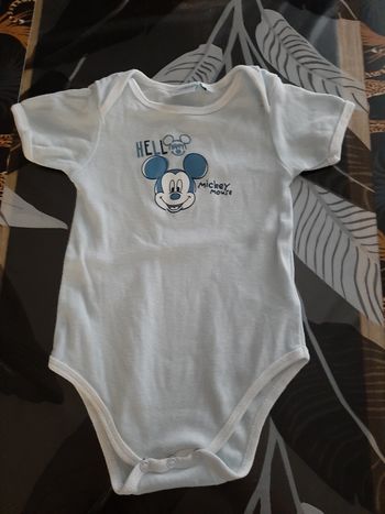 Body courte manche garçon 6 mois