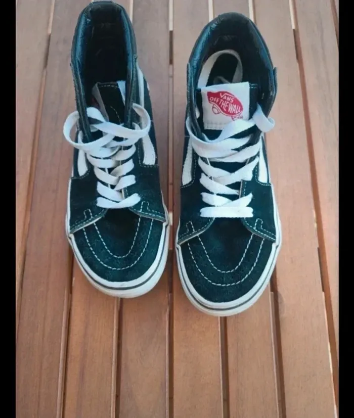 Baskets vans montantes pointure 31 a lacets - photo numéro 4