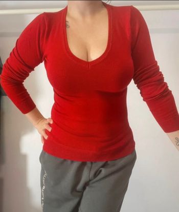 Haut rouge mi saison