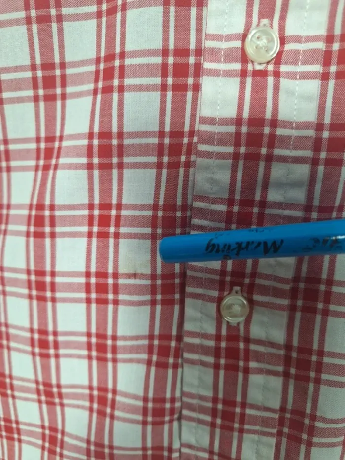 Chemise Tommy Hilfiger à Carreaux Rouge Homme Taille L – Coton (558) - photo numéro 10