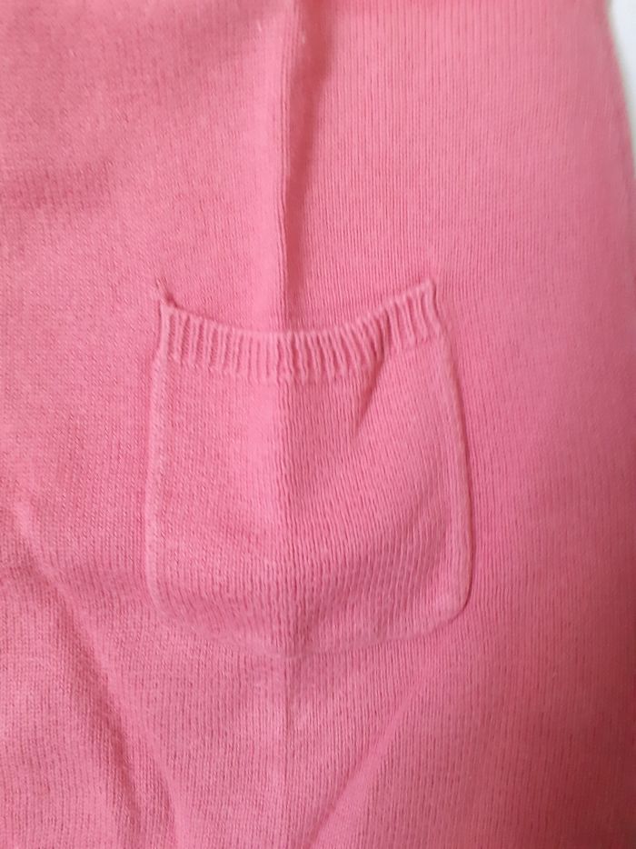 Robe maille vieux rose motif lubellule blanche - photo numéro 3