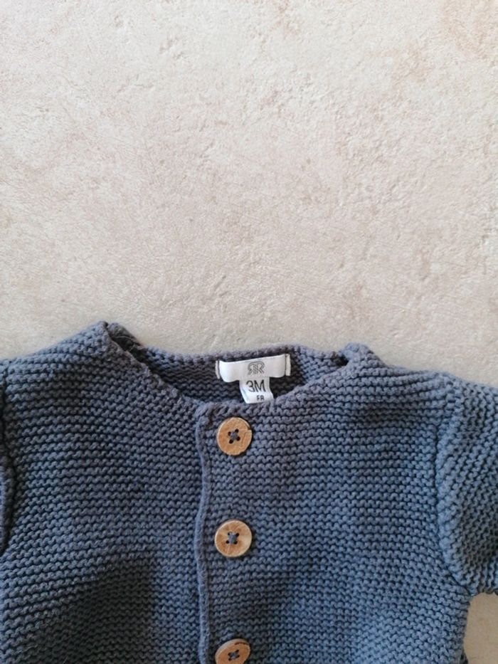 Veste gris foncé 3 mois la redoute - photo numéro 2