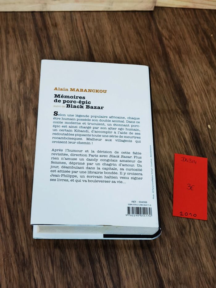 D4314 - livre "mémoires de porc-épic" - photo numéro 2