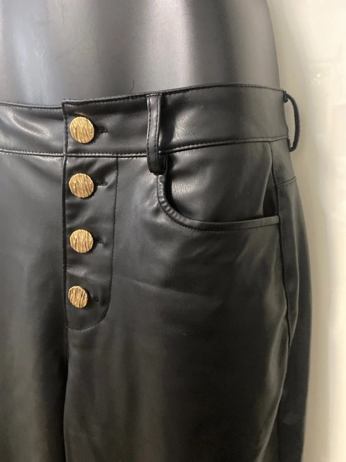 Pantalon habillé . similicuir. Zara, femme, taille S. - photo numéro 6