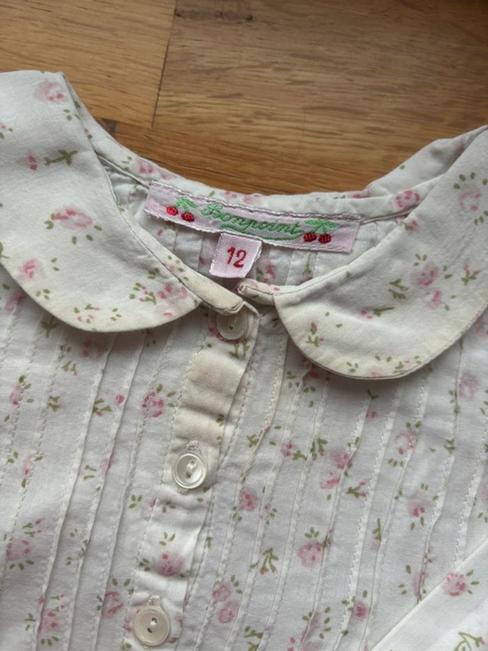 Jolie blouse Bonpoint 12 mois fille - photo numéro 2