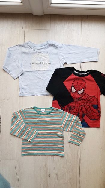 Lot de 3 tee shirts manches longues garcon 2ans