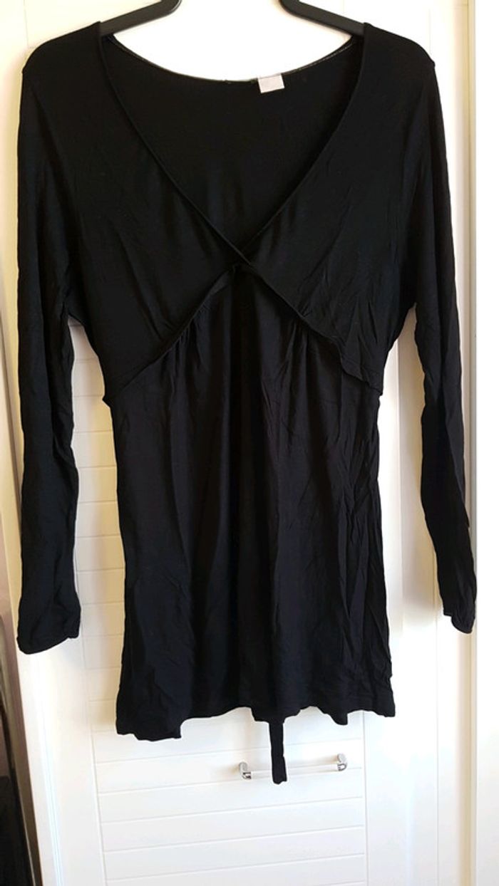 Tunique noire manches longues la Redoute
