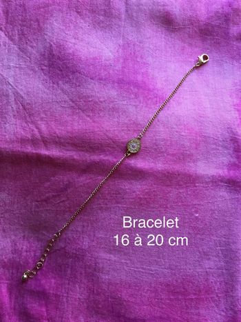 Bracelet doré 16 à 20 cm