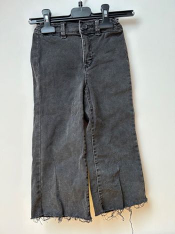 Jean wide leg finition effiloché tendance Tex 3-4 ans