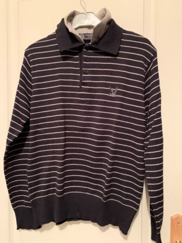 Pull avec effet tee-shirt à col