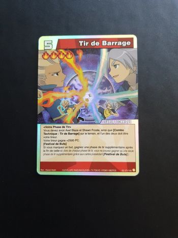 Carte Inazuma Eleven Tir de barrage GC071