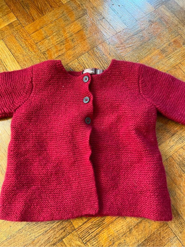 Gilet rouge 24 mois