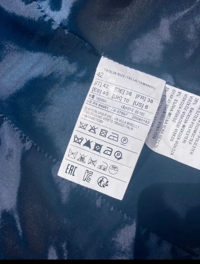 Veste Benetton rayée - photo numéro 7