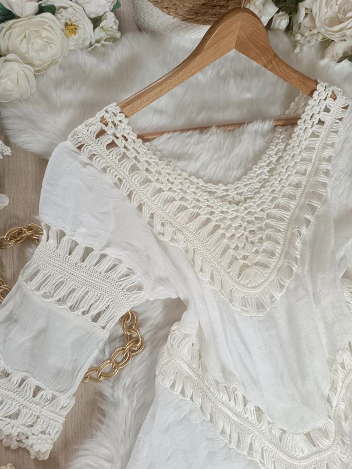 Jolie blouse bohème taille S - photo numéro 2