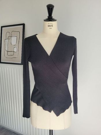 Pull croisé noir XS/S