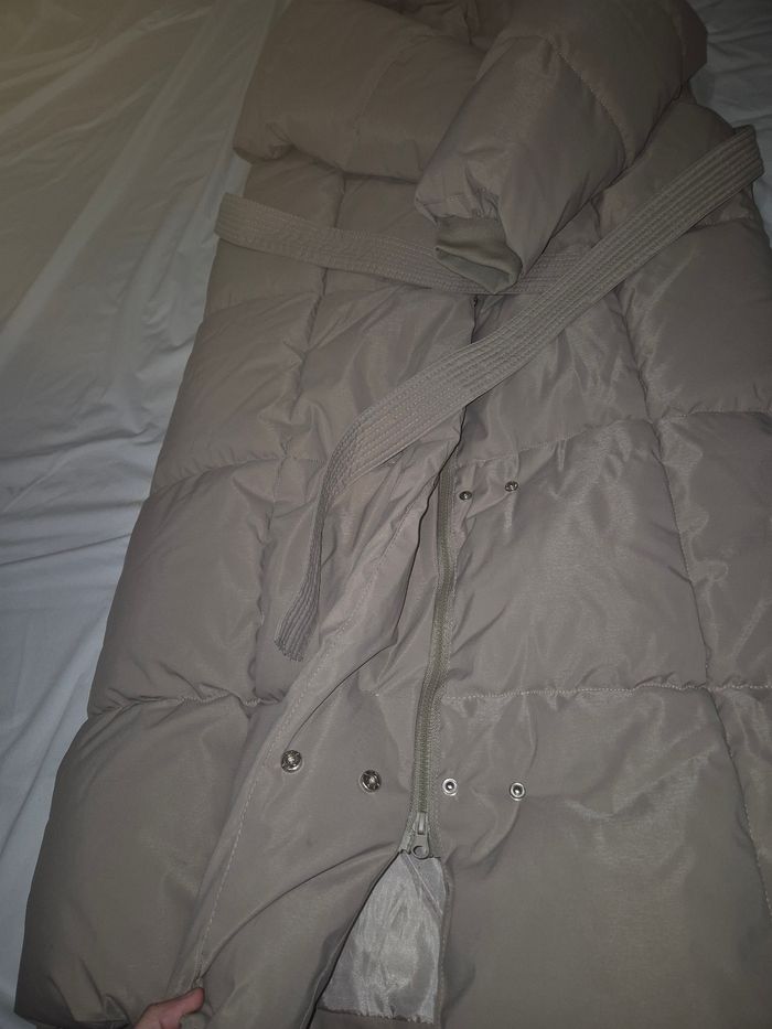 Doudoune longue beige - photo numéro 3