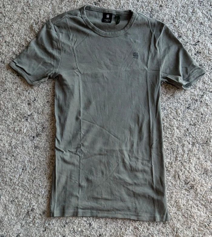 T-shirt Gstar raw taille XS homme vert - photo numéro 2
