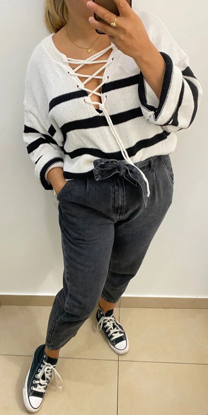 Pull Léger Stradivarius Taille M - photo numéro 8