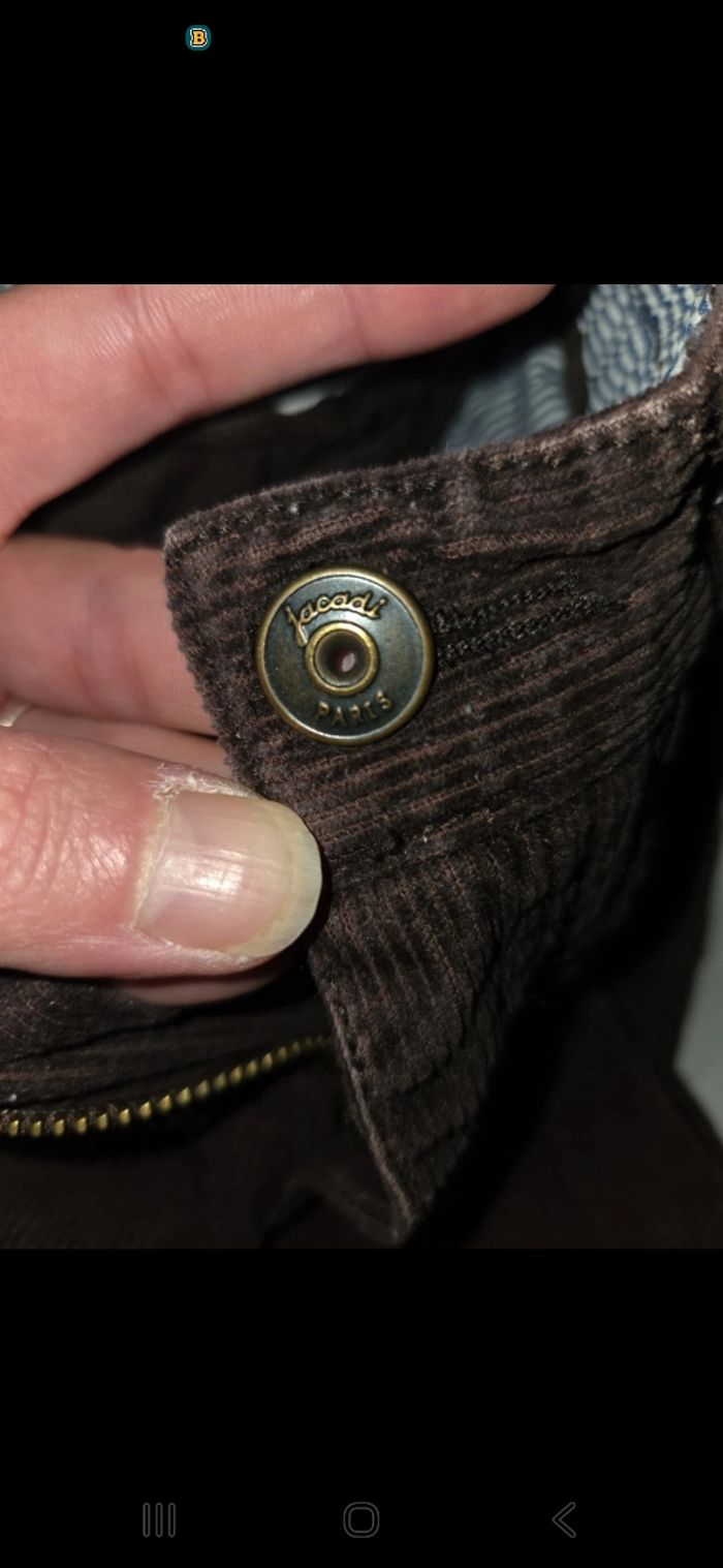 Pantalon velours marron 5 ans jacadi - photo numéro 4