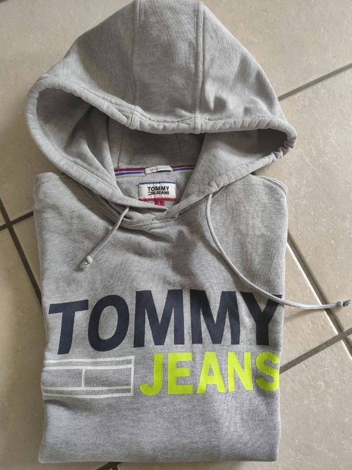 Sweat capuche homme tommy jeans L - photo numéro 4