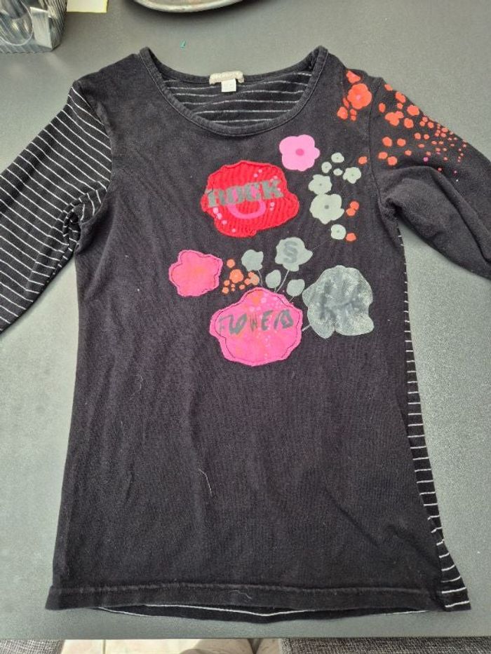 T-shirt manches longues noir taille 12 ans Orchestra