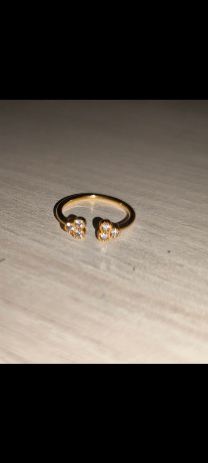 Bague dorée ajustable - photo numéro 1
