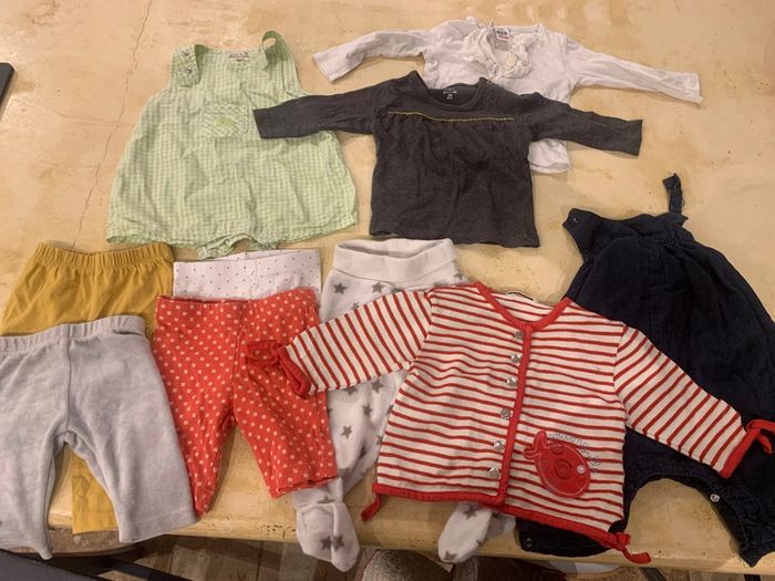 Lot vêtements bébé fille 3 mois adidas grain de blé - photo numéro 2