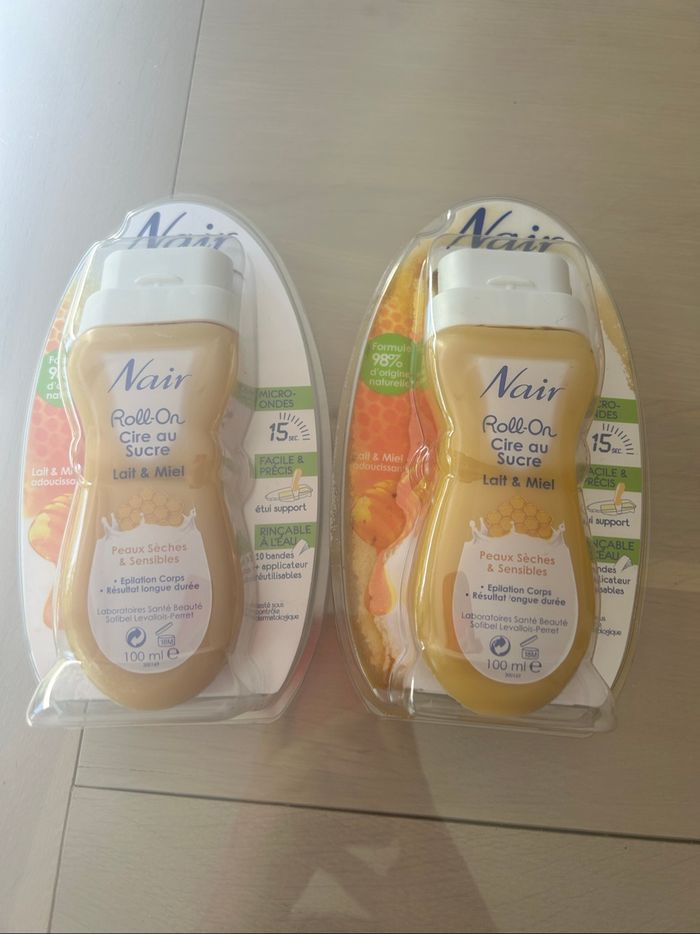 Épilation cire roll on au sucre