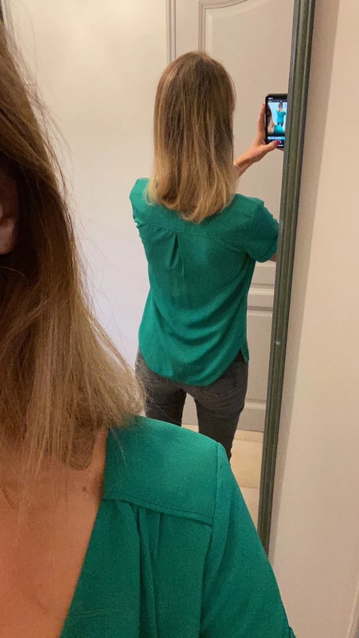 Blouse verte - photo numéro 5