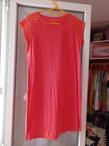 Robe corail Gémo taille M