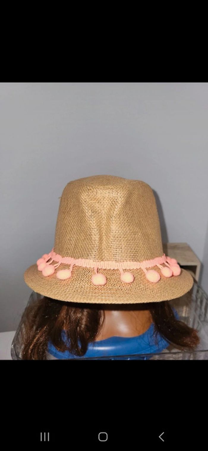 Chapeau pompon orange - photo numéro 2