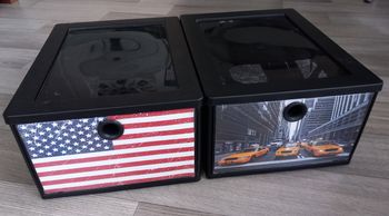 Lot boîtes de rangement