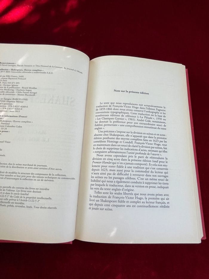 Œuvres complètes de Shakespeare – Édition François-Victor Hugo – 2 volumes - photo numéro 11